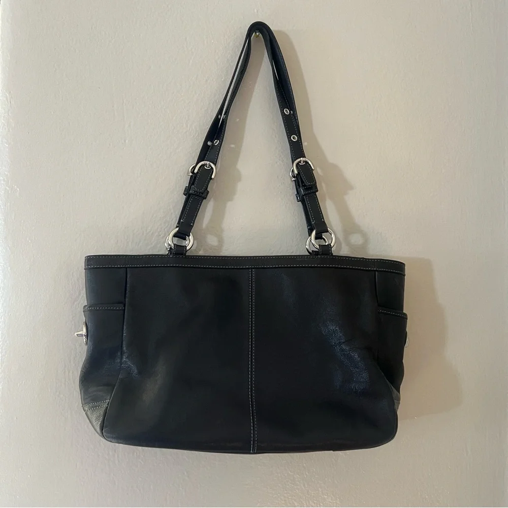 Coach Pleated Gallery East West Tote - Picture 9 of 12